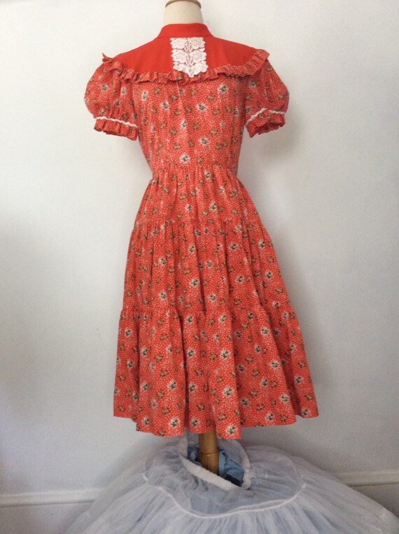 1950s VINTAGE ROCKABILLY Full Circle Fit & Flare … - image 6