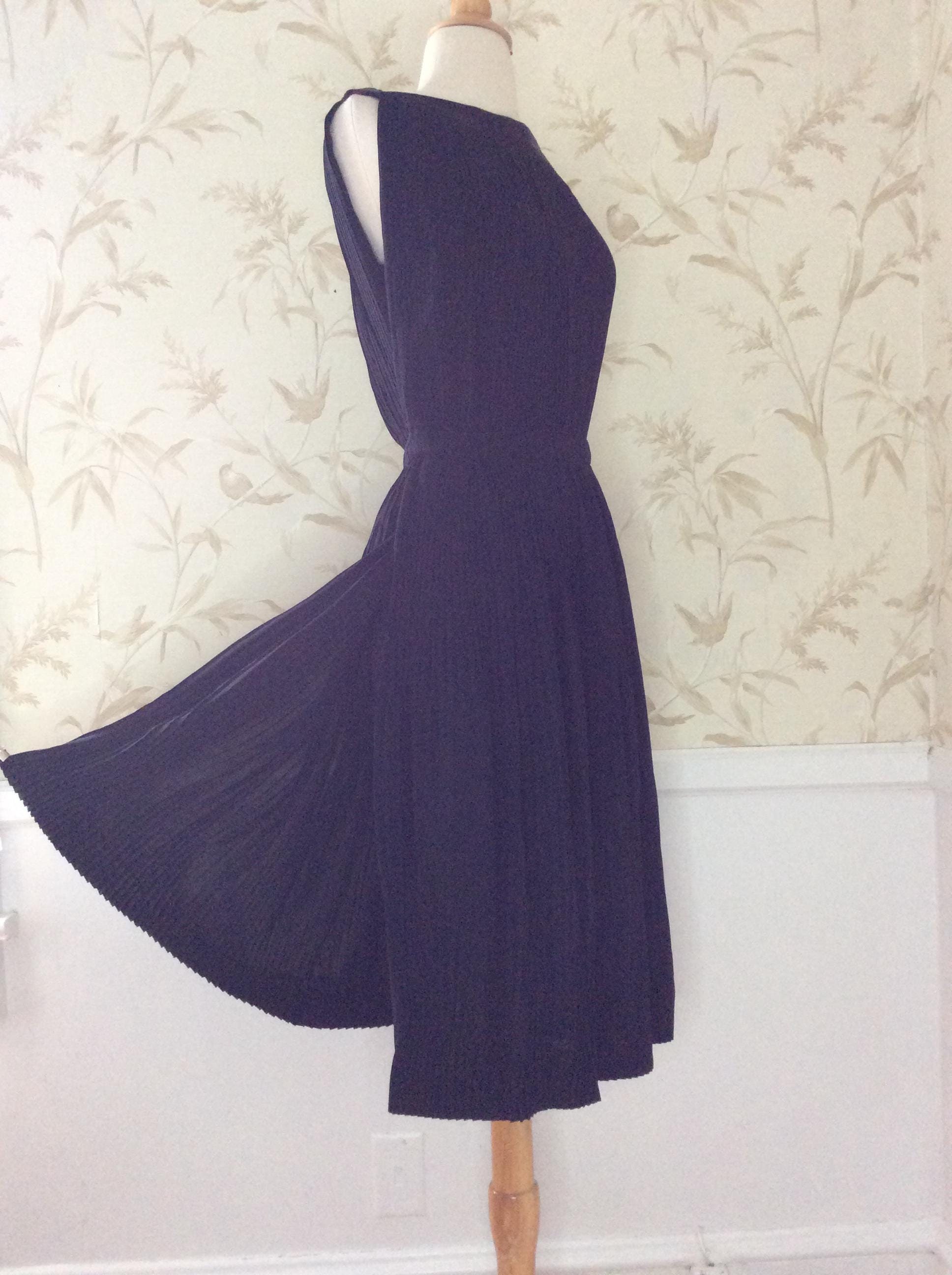 strapless open back dress 1970's Grecian Style Cheesecloth Blue Maxi Dress