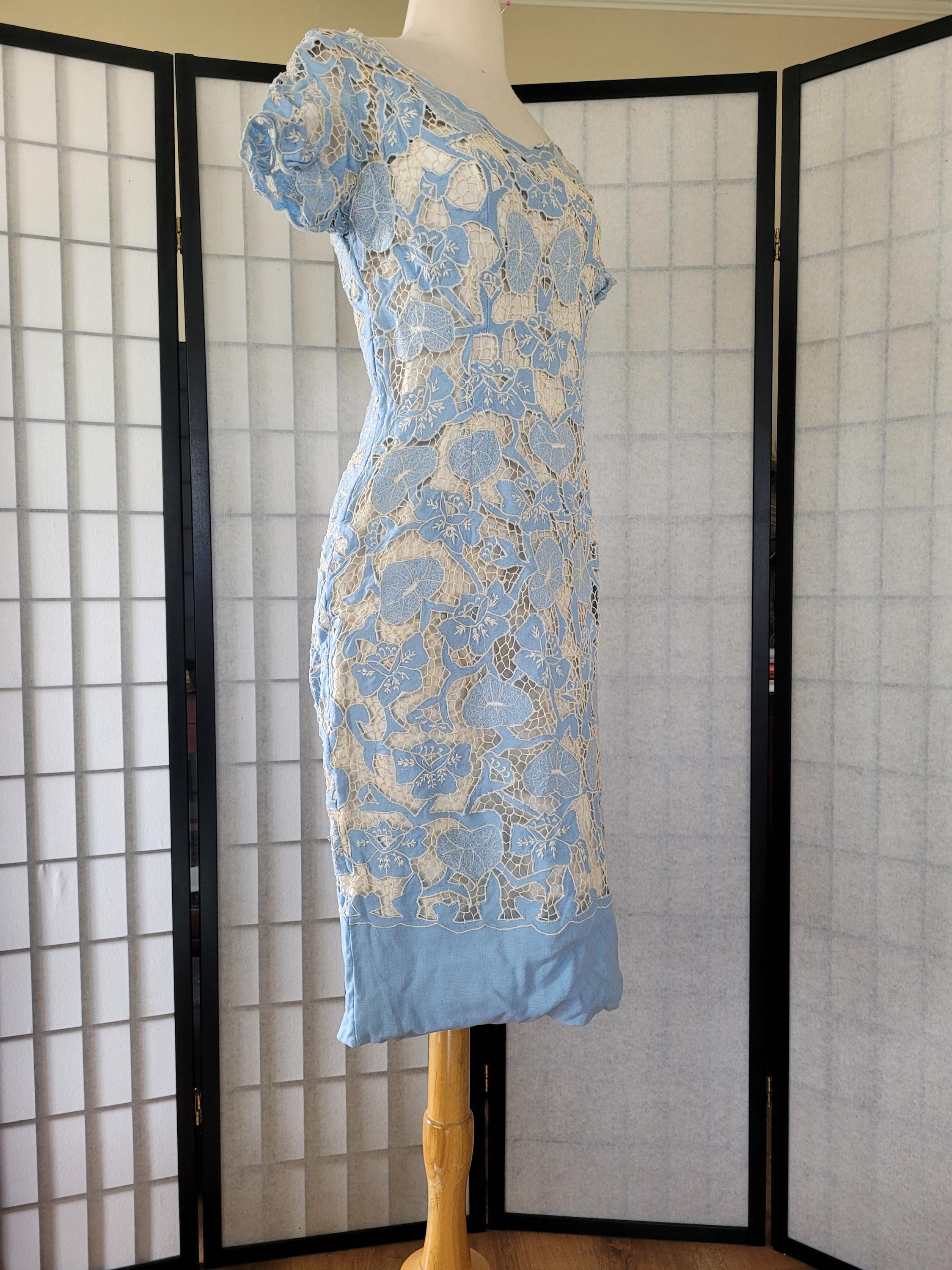 Blue 50s Marilyn Monroe Dress - Etsy