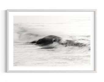Australie | Résumé | Plage d'Avalon | Sidney | Impression d’art | Photographie originale | Nature | Coucher de soleil | Noir et blanc | Le surf