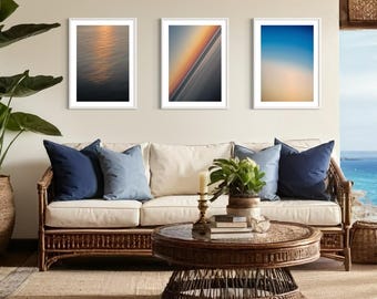 Norway Lofoten Art Print Trio | Vaeroy & Reine Winter Sunset | Nature Landscape Photography Set