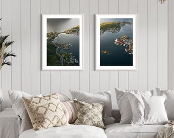 Combo | Duo | Norway | Lofoten | Reine | Landscape | Colours | Art Print | Original photography | Nature | Fjords | Lake | Sunset