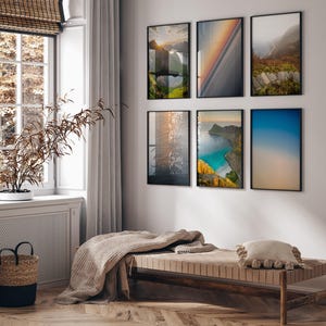 Gallery wall | Norway | Lofoten | Vaeroy | Reine | Art Print | Original photography | Nature | Dry | Winter | Water | Sunset | Abstract