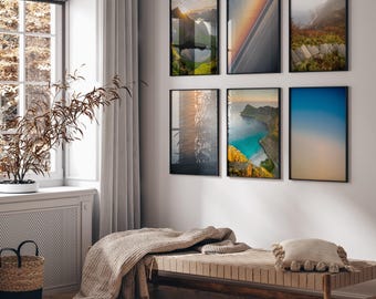 Lofoten Norway Art Print | Abstract Winter Sunset | Vaeroy & Reine Gallery Wall Photography