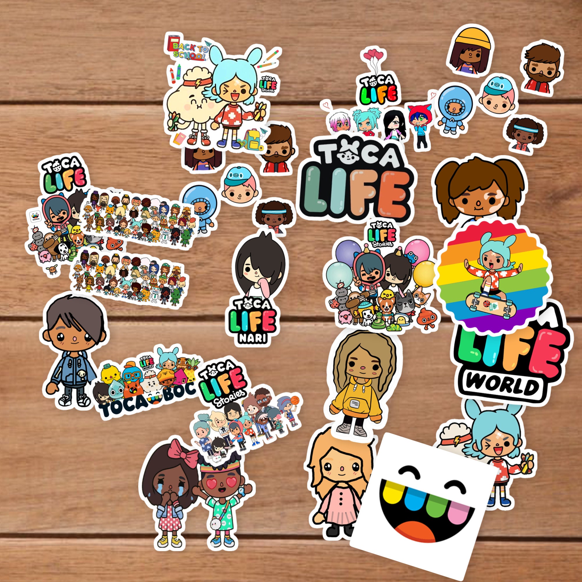 Toca Life World Stickers, Transfer Stickers