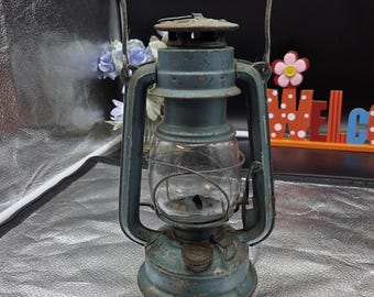 Vintage Blue Globe Oil Lantern By Worldlight Model 302 Globe Brand