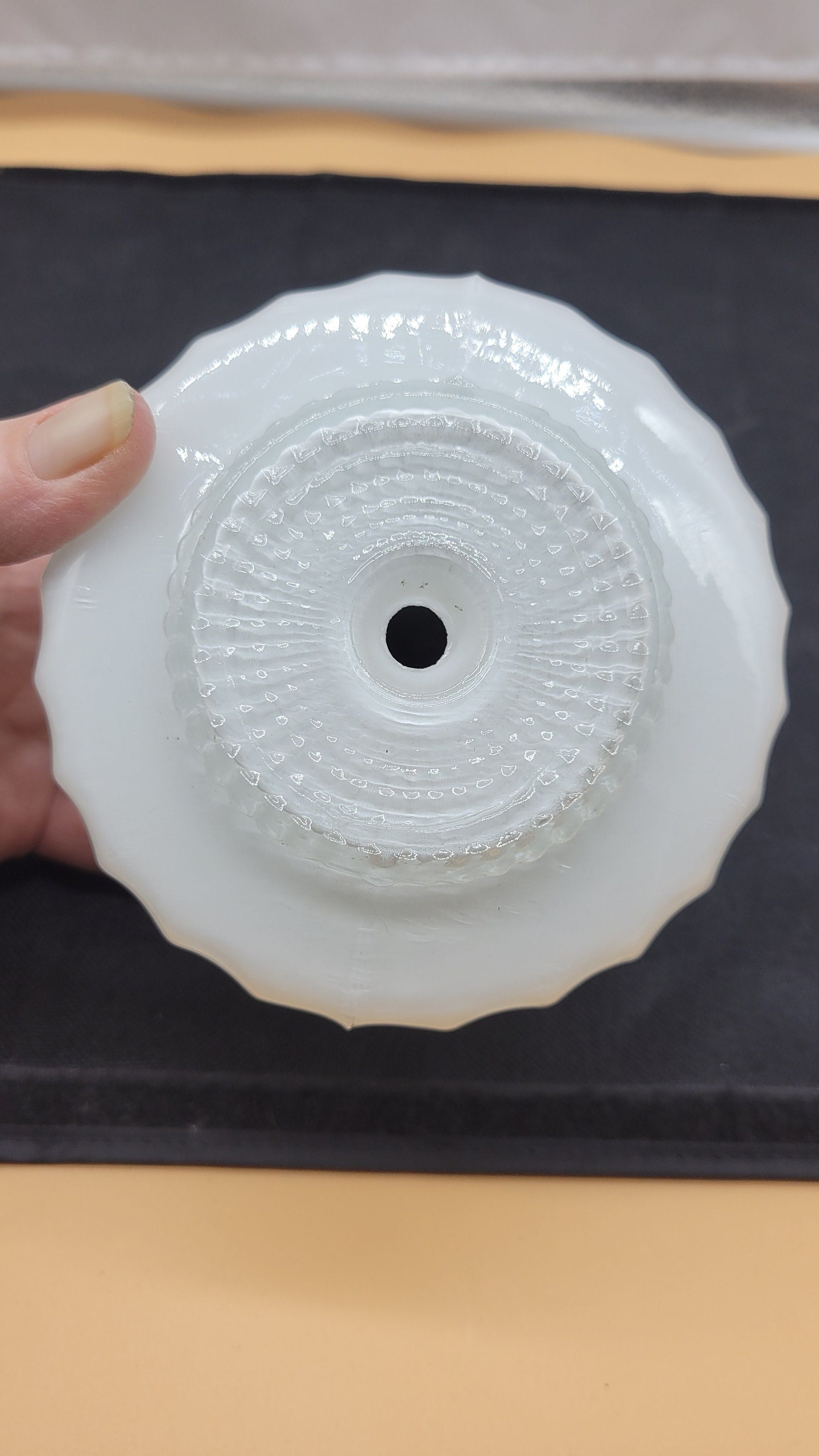Antique White Pressed Glass Lamp Shade: Torchiere, Ceiling, Floor ...