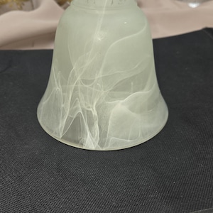 Vintage Ceiling Fan Light fixtures globes white marbled Glass  Shade Covers