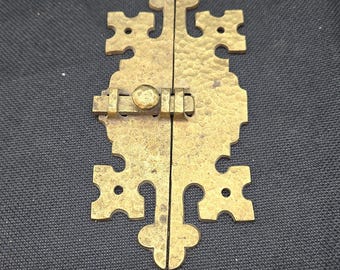 Antique Gold Brass Door/Cabinet slide latch.