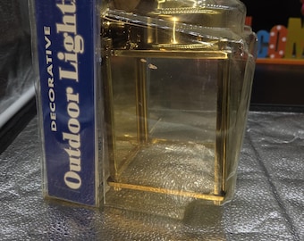 Prime SolidPolished  Brass Outdoor Lantern  7 3/4" x 4 1/2" New in Box