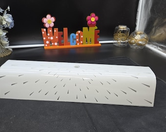 1950's Bathroom Vanity Light cover/shade ATOMIC STARBURST mid century modern VIRDEN