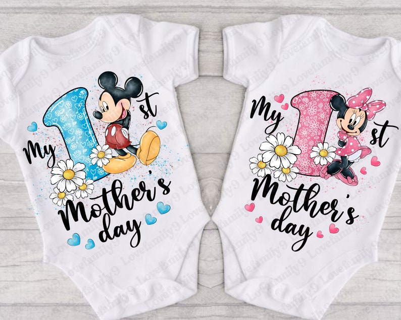 My First Mothers Day Png, Mothers Day Png, Mouse and Friends, Mama Mouse, 1st Mothers Day Png, Mom Shirt Design Png, 1st Mothers Day Gift image 1