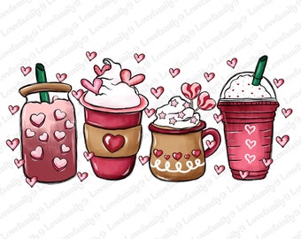 Coffee Valentine Png, Coffee Lover Png, Valentines Day png, Love Valentine's Day PNG, Valentine Love Png, Valentines Coffee, Valentines Day