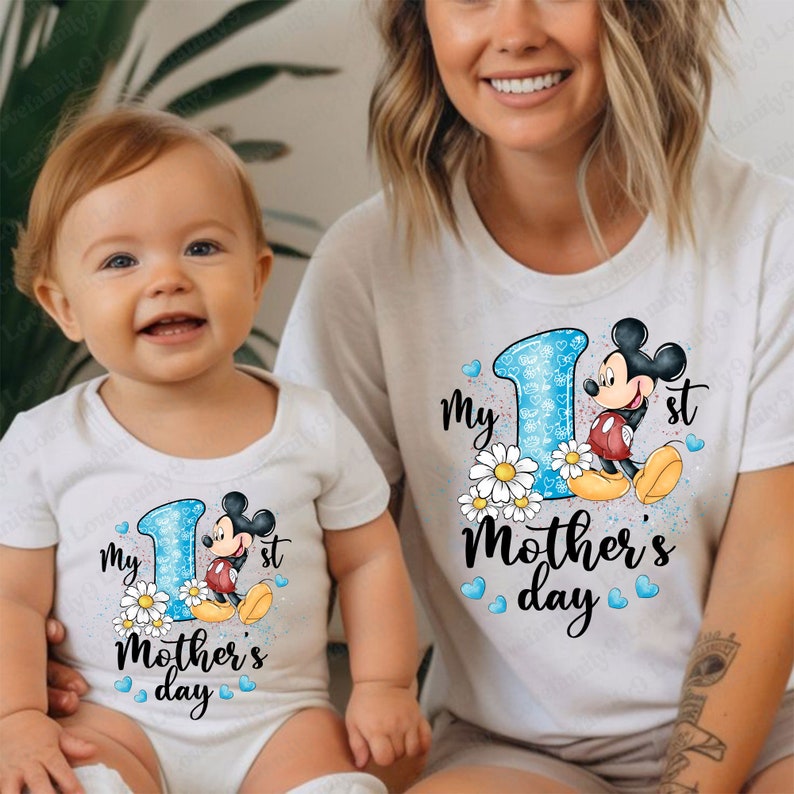My First Mothers Day Png, Mothers Day Png, Mouse and Friends, Mama Mouse, 1st Mothers Day Png, Mom Shirt Design Png, 1st Mothers Day Gift image 8