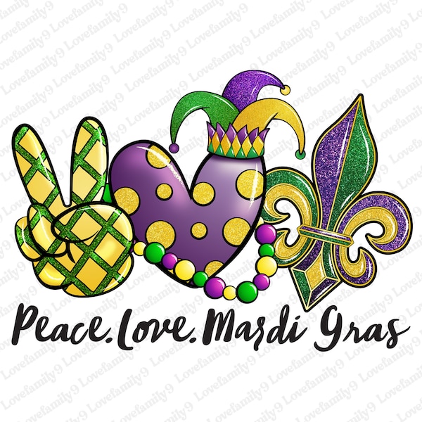 Peace love Mardi Gras Png, Mardi Gras Png, Happy Mardi Gras Png, Western Mardi Gras, Fleur De Lis Design, Peace Love Png,Mardi Gras Love Png