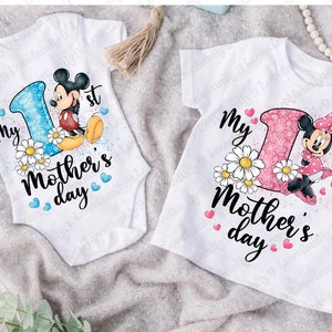 My First Mothers Day Png, Mothers Day Png, Mouse and Friends, Mama Mouse, 1st Mothers Day Png, Mom Shirt Design Png, 1st Mothers Day Gift image 2