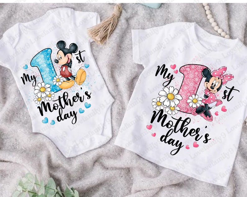 My First Mothers Day Png, Mothers Day Png, Mouse and Friends, Mama Mouse, 1st Mothers Day Png, Mom Shirt Design Png, 1st Mothers Day Gift image 2