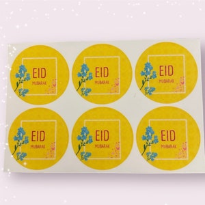 Eid Mubarak Sticker Sheets