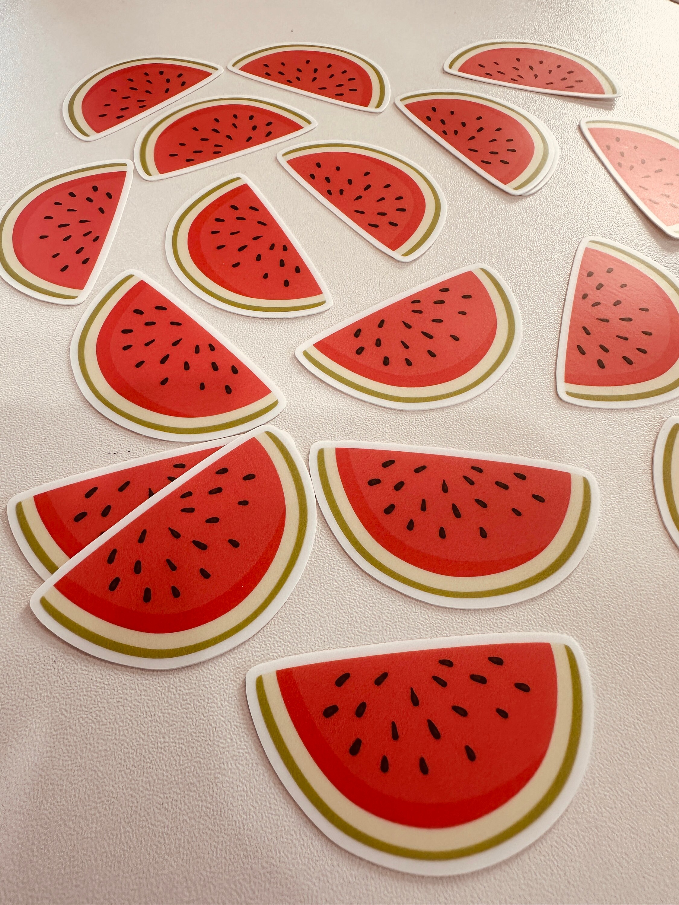 Watermelon Stickers, Watermelon Decals, Water and Oil Proof - Etsy