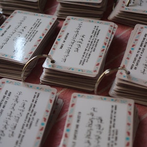 Dua Schlüsselanhänger, Set mit 32 Karten, Hajj und Umrah.