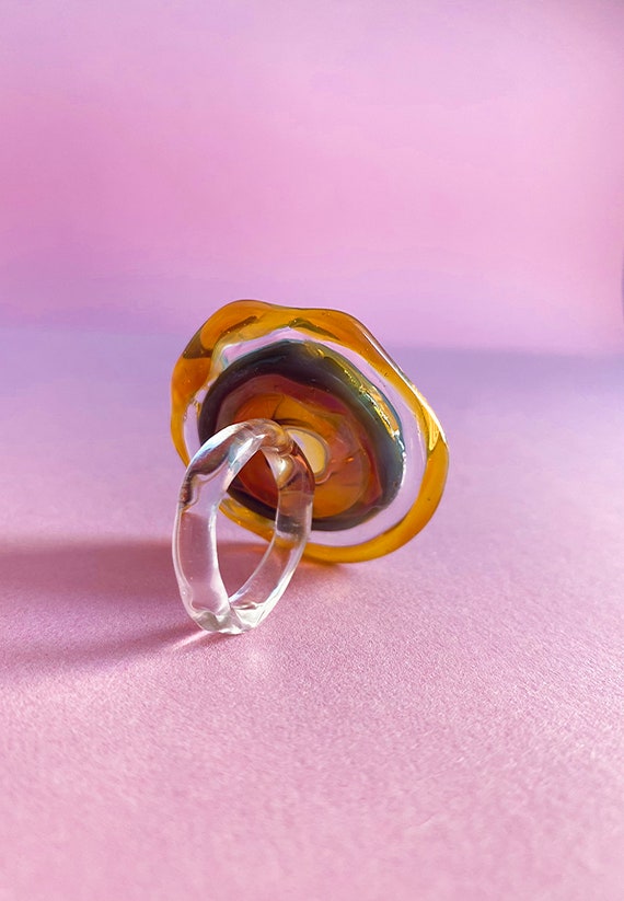 Vintage Dragon's Breath Glass Ring Small – Rowena Watson Jewellers