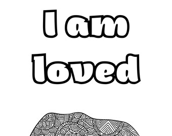 Positive Vibes Galore: Ausmalbilder Affirmationen für Achtsame Selbstfürsorge und Entspannung