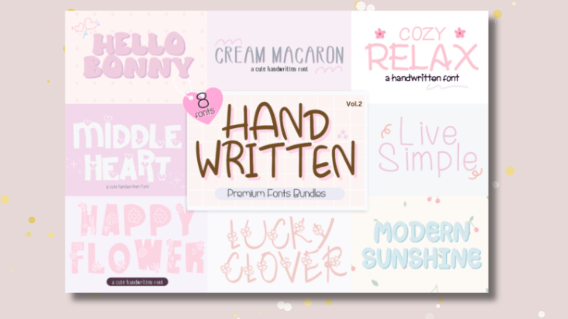Handwritten Bundle Font, Handwritten Font, Wedding Font, Modern Font ...