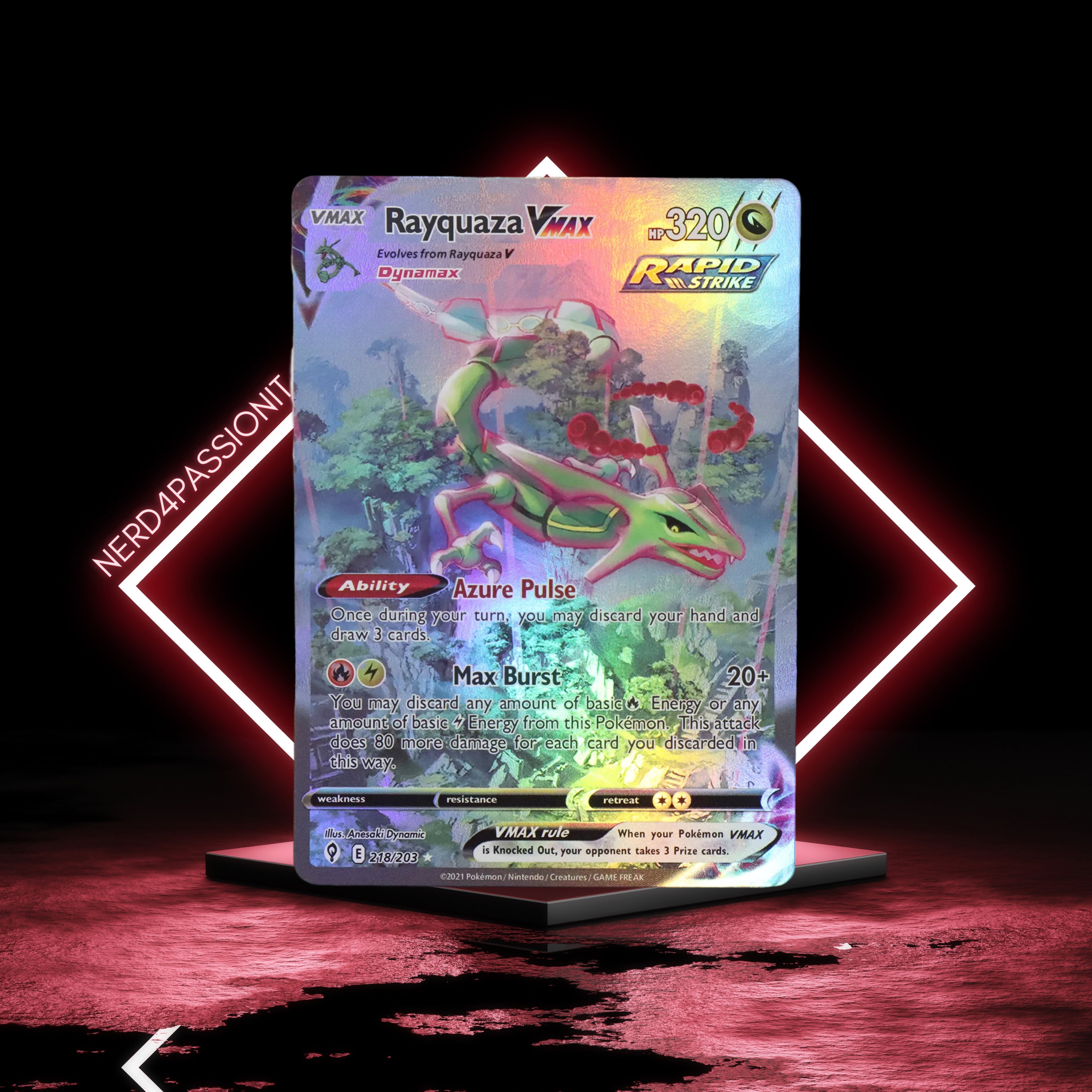 Carta Pokémon Rayquaza Shiny Ex, Jogo de Tabuleiro Pokémon Usado 38606777