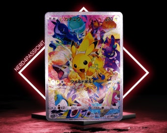 Pikachu Cosplay Rayquaza & Shiny Rayquaza Proxy Pokemon Card 