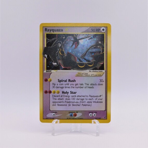 Rayquaza Mega EX Cards Set 76/108, 98/98, 105/108 Custom Card Set paper or  Handmade Plastic Card -  Finland