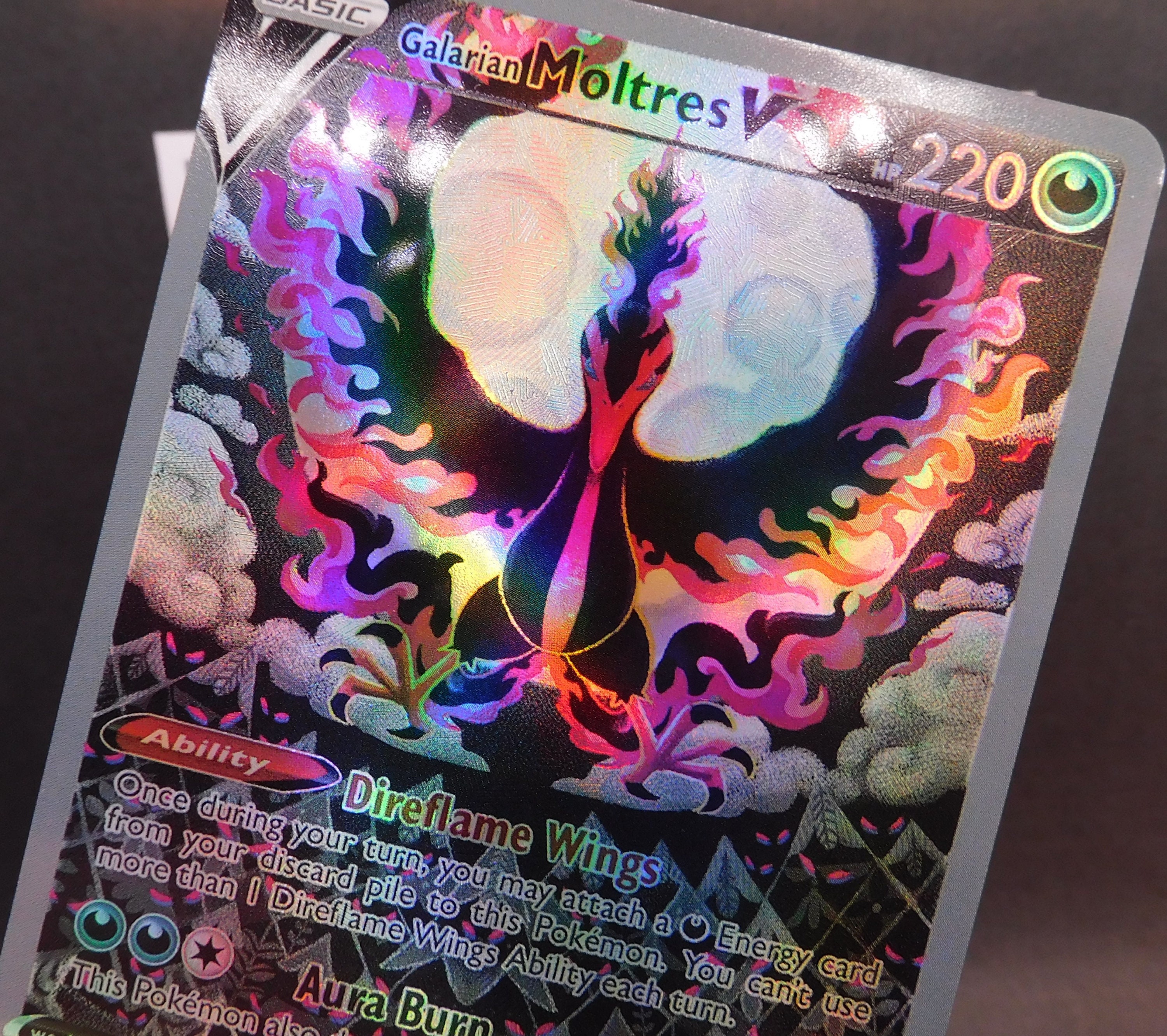 Galarian Moltres V Alternative Art Chilling Reign PROXY Super 