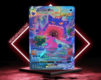 Gengar Vmax Alt Art *SHINY EDIT PROXY* Custom Card Fusion Strike