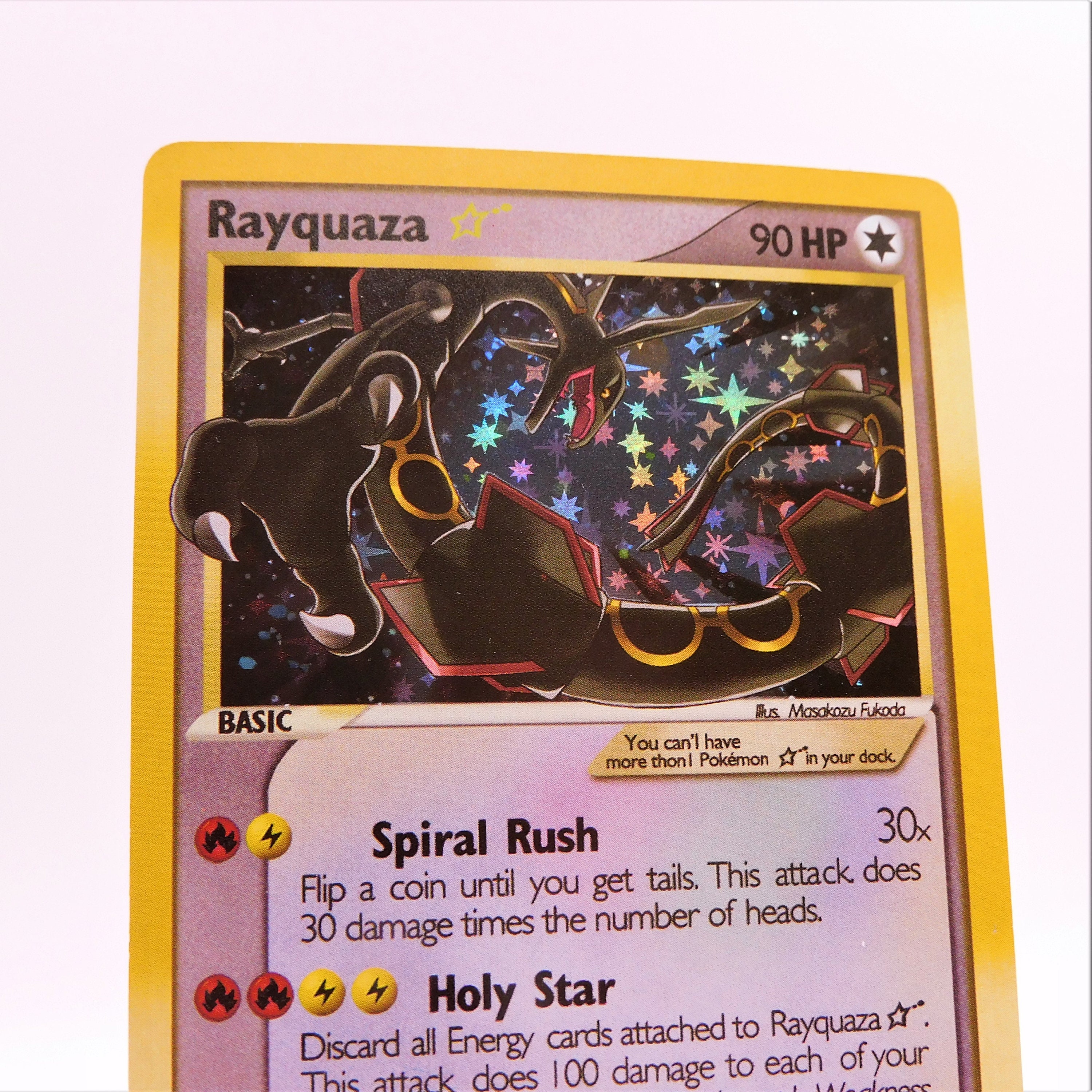 Carta Pokemon - RAYQUAZA GOLD STAR - EX DEOXYS em segunda mão