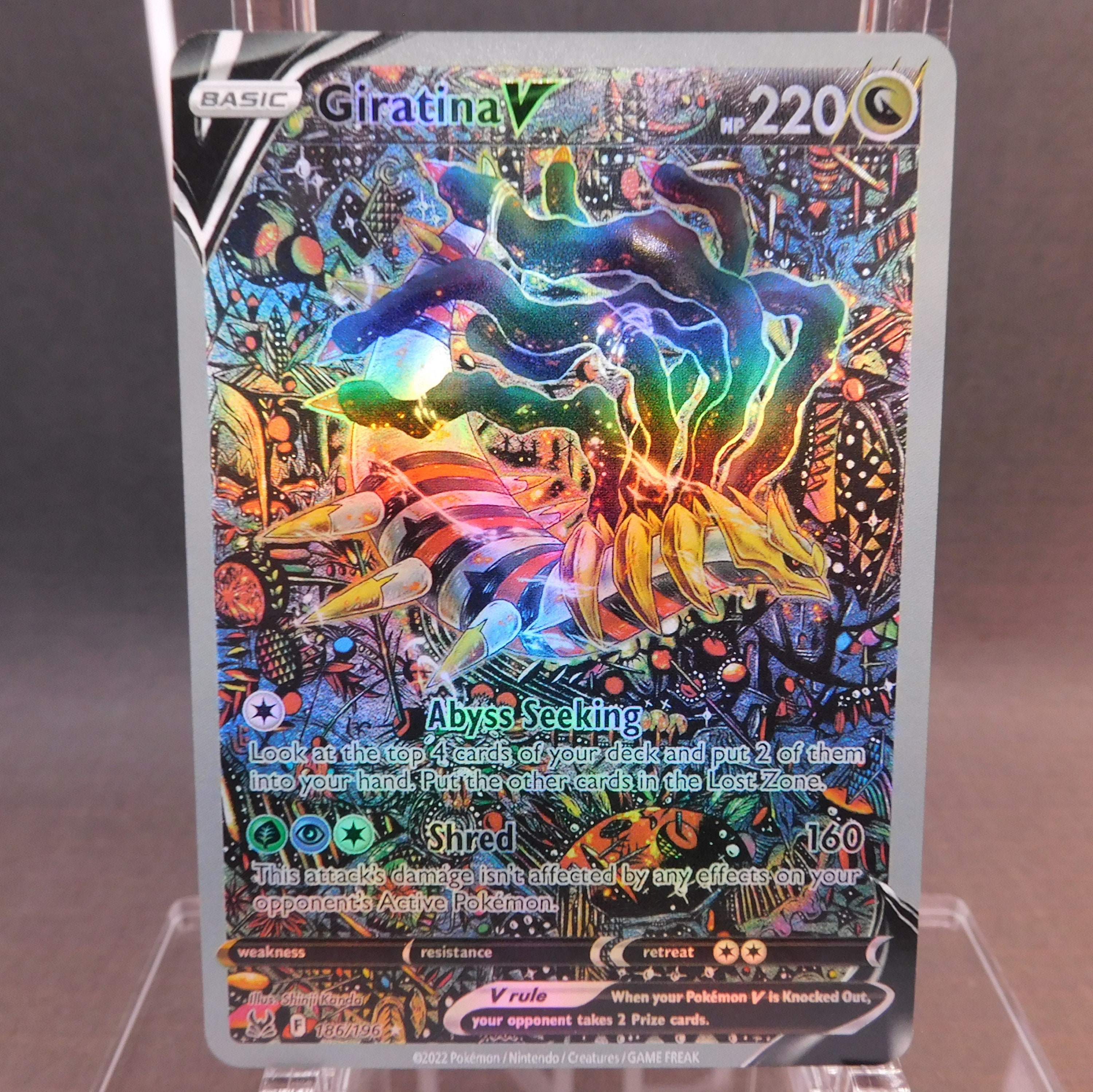 Giratina V 180/186 TEXTURED Lost Origin Alternative Art Proxy