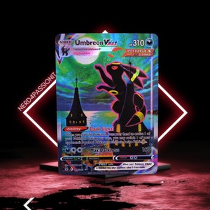 Vitrine pour cartes Pokémon personnalisées Art alternatif Glaceon VMAX -   France