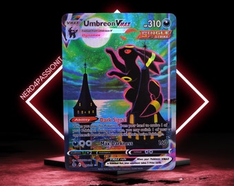 Umbreon VMAX Evolving Skies 215 Highest Quality Proxy | Rainbow Holo Foil / Dots Holography, only from Nerd4PassionIT