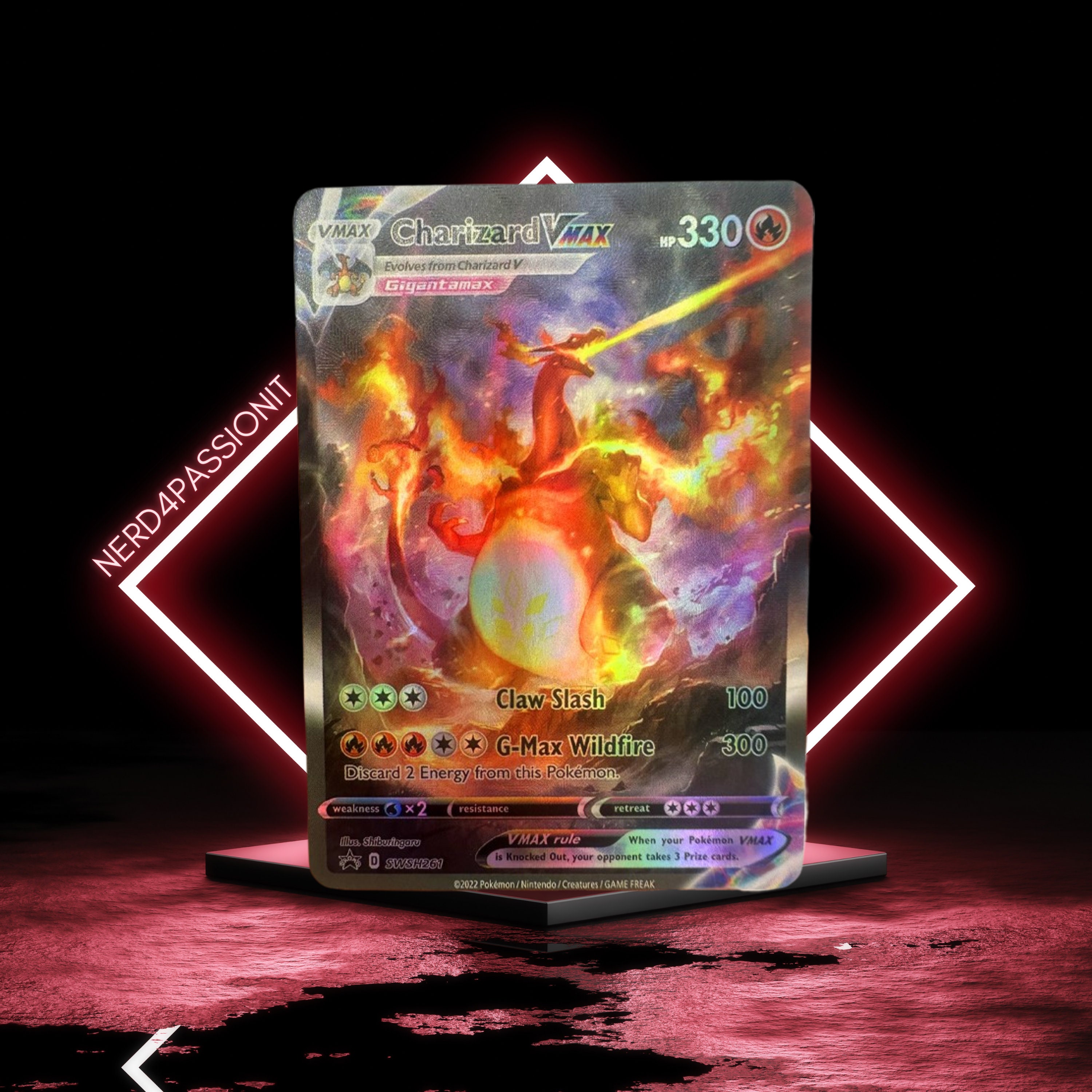 Carta Pokemon Charizard Vmax Shiny - Gigantamax - R$ 20,38