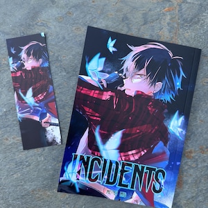 Manga Doujinshi &quot;Incidents&quot; Band 1 Mystery Action Romanze + Lesezeichen!