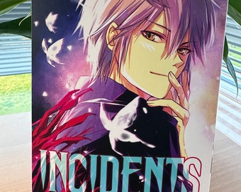 Manga Doujinshi „Incidents“ Band 3 Mystery Action Romanze + Lesezeichen + Artprint