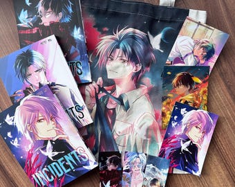 Bundle INCIDENTS Band 1-3 + Tasche + 3 Prints + 3 Lesezeichen Mystery Manga Shonen Shojo Romance Fantasy Anime