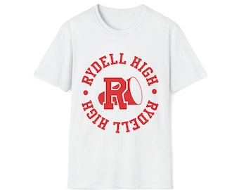 Rydell High - Chest Print White Unisex T-shirt