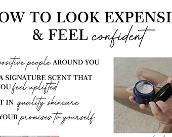 Self Care Tips | How To Look Expensive | How To Feel Confident | Glow Up Checklist | Self Care Planner | Instant Download