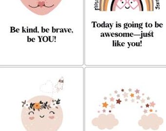 Lunch Box Notes Printable | Lunch Notes For Kids | Kids Lunch Notes | Printable Lunch Notes | Lunchbox Cards | Instant Download