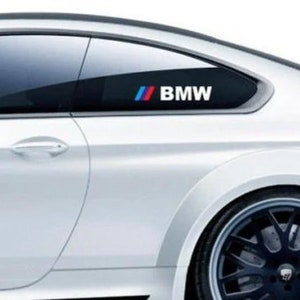 2X POWERED BY BMW MOTORSPORT M DECALS STICKERS VINYL M3 M5 M6 8” / 20 cm.