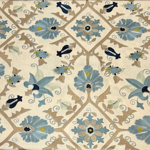 Colefax & Fowler Pashley Print in Old Blue / Approx. 2.5 Cut Yardage