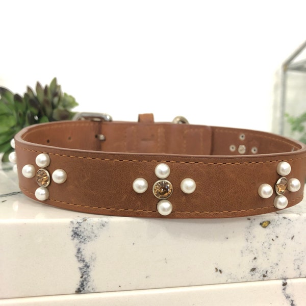 Pearl Dog Collar Etsy