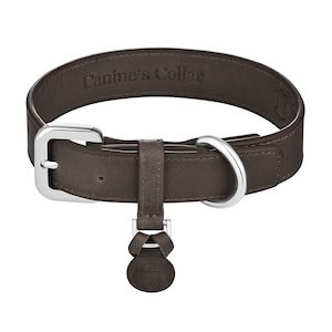 Brown LEATHER Dog Collar | Handcrafted Brown Cowhide Leather Collar | Dog Collar Boy, Dog Collar Girl, puppy dog collar, big dog collar