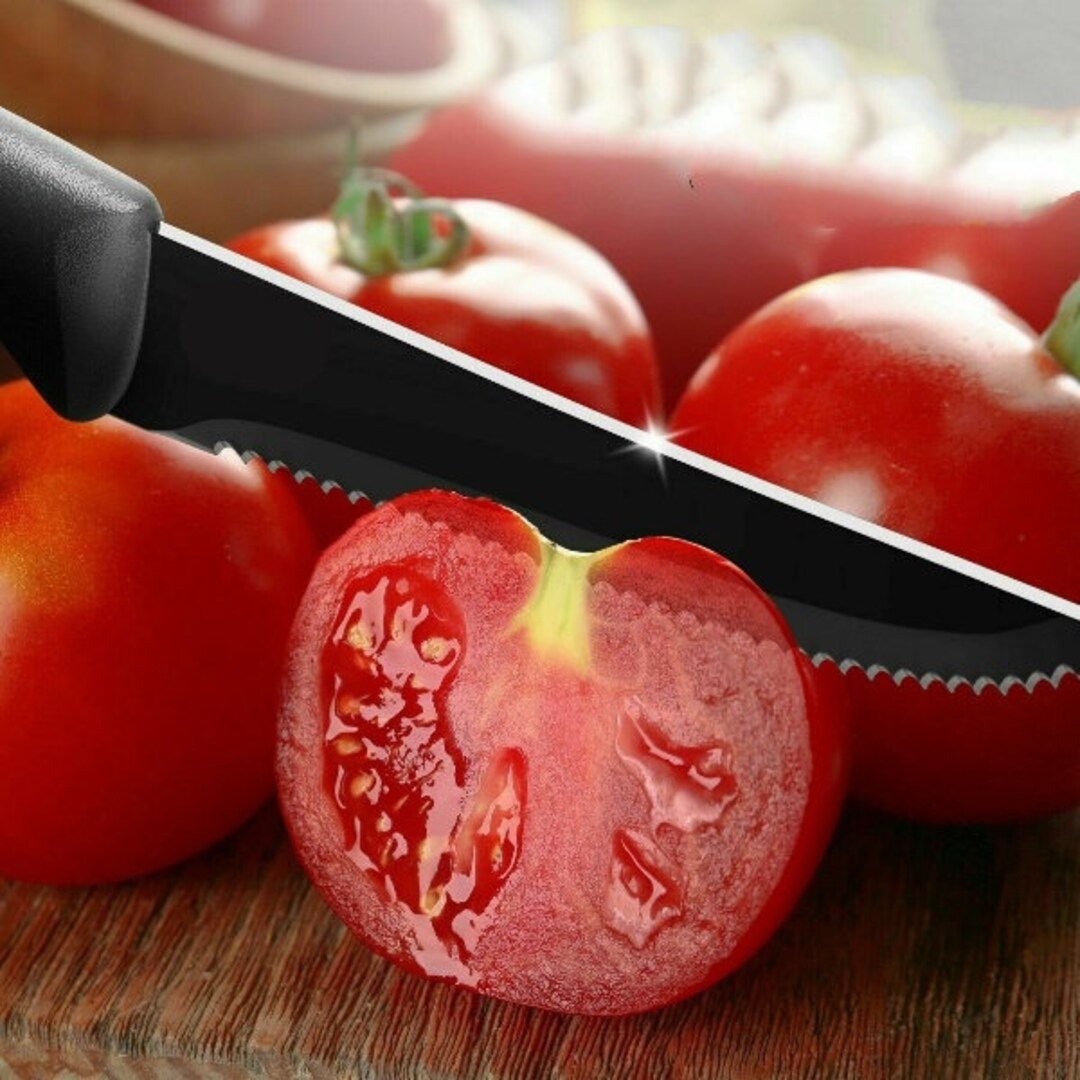 8 Piece Stainless Knife Set Professional Serrated Steak Knives Etsy