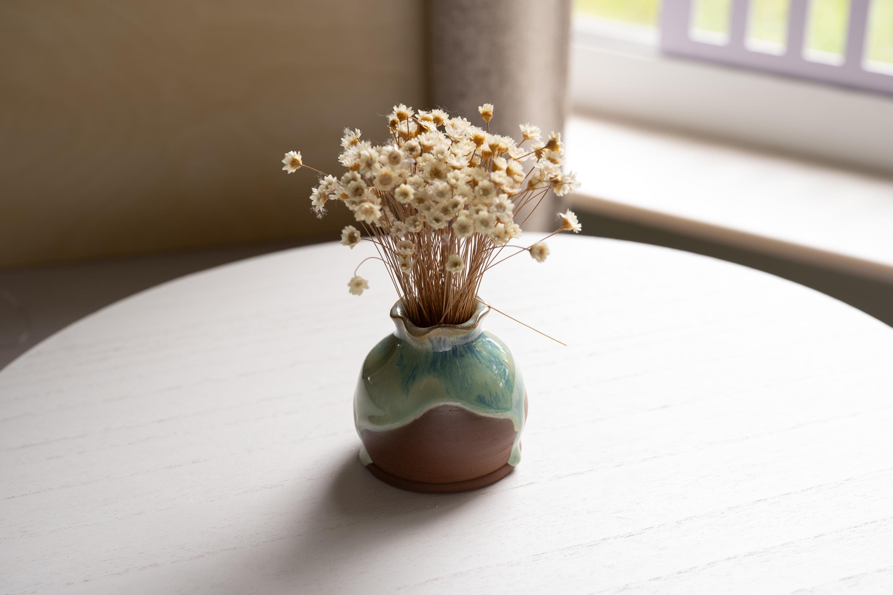 Mini Ceramic Bud Vase, Handmade Pottery Incense Diffuser, Sold ...