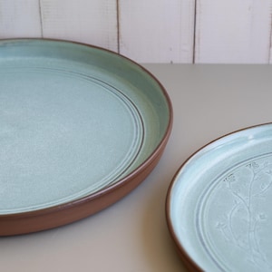 Handmade Ceramic Plates: Contemporary Stoneware Pottery Artisanal Dinnerware